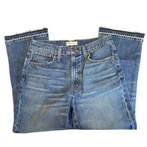 EUC Madewell Retro Crop Bootcut Jeans 28 raw hem